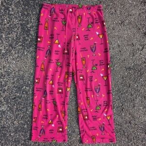 🔥4/$40 Witchy Fleece Pajama Pants Medium Hot pink